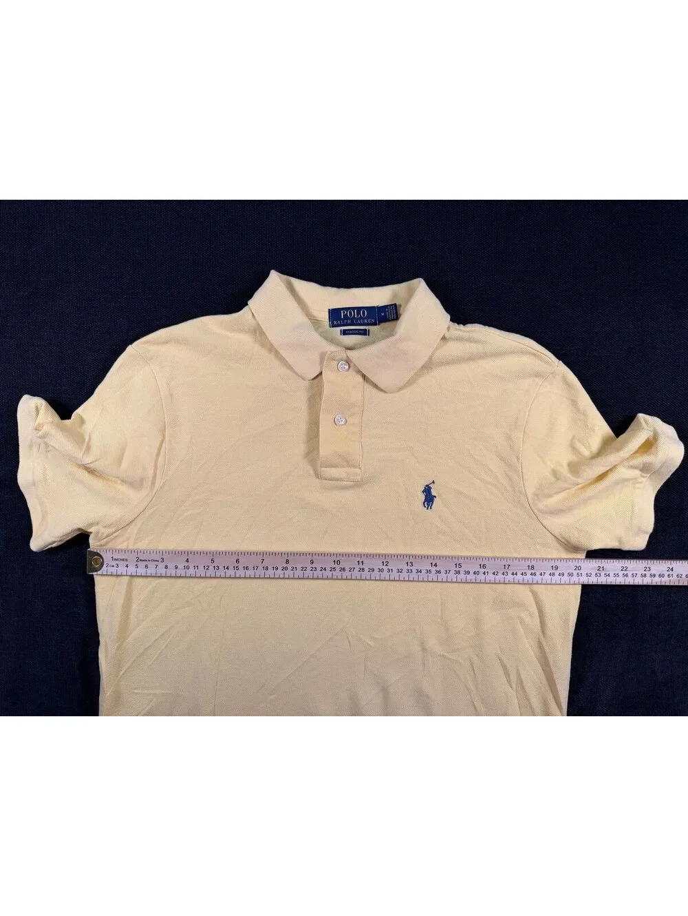 Polo Ralph Lauren Classic Fit Yellow Polo Shirt Medium